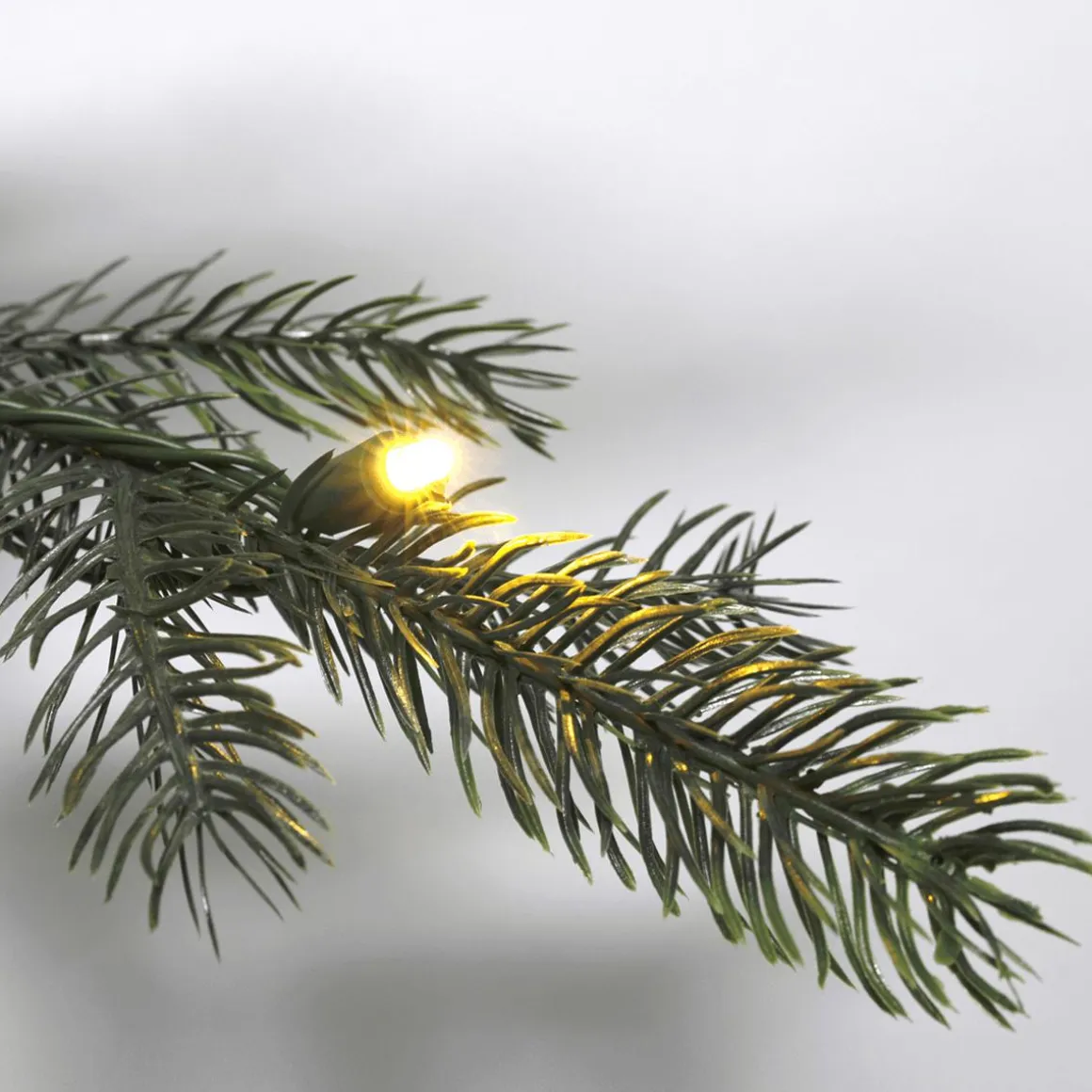 Árbol De Navidad Artificial Nordmann Abeto Con LED 180 Cm