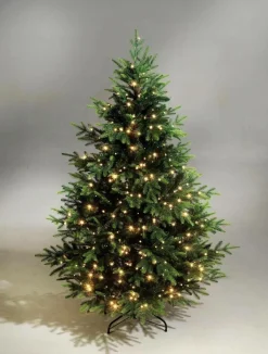 Árbol De Navidad Artificial Moldeado Por Inyección Pícea De Noruega Con LED 180 Cm