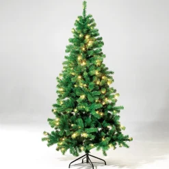 Árbol De Navidad Artificial Estrecho Con LED 150 Cm