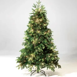 Árbol De Navidad Artificial Abeto Noble Con LED 150 Cm