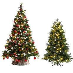 Árbol De Navidad Artificial Abeto Noble Con LED 150 Cm