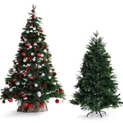 Árbol De Navidad Artificial Abeto Noble Con LED 210 Cm
