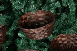 Árbol De Navidad Artificial Con 20 Cestas Para Regalos Y Mercancías 195 Cm