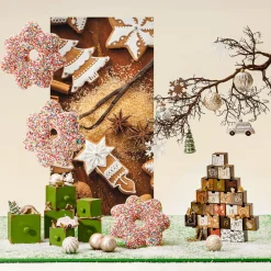 Árbol Del Calendario De Adviento 6 X 37 X 44 Cm Madera Y Papel