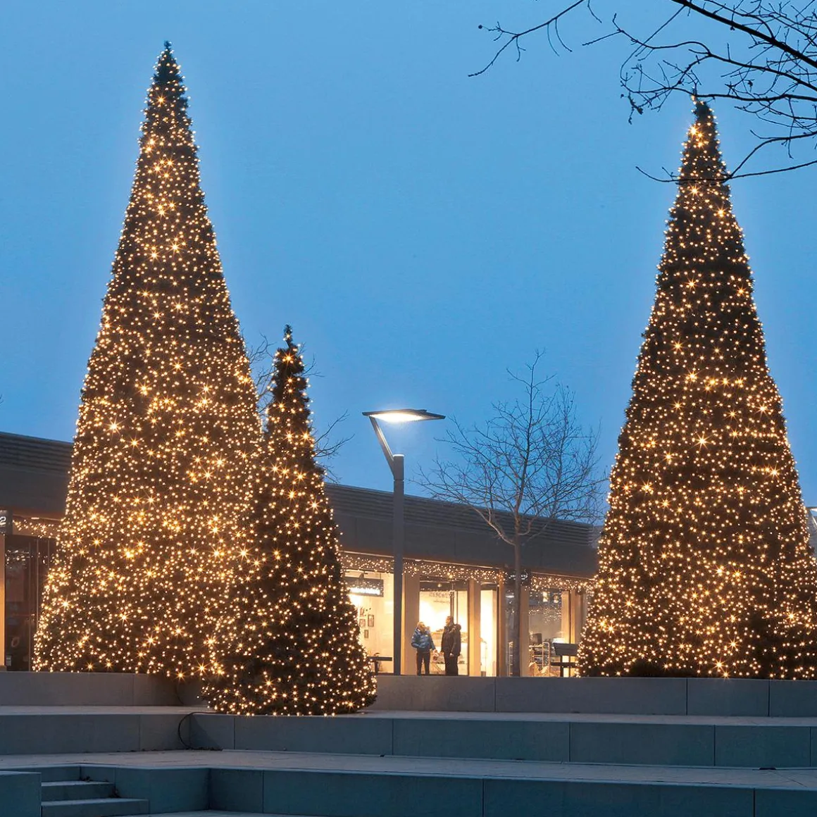 Árbol Gigante Con LED Cálido, Exterior, 440 Cm
