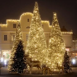 Árbol Gigante Con LED Cálidos, Exterior, 1070 Cm