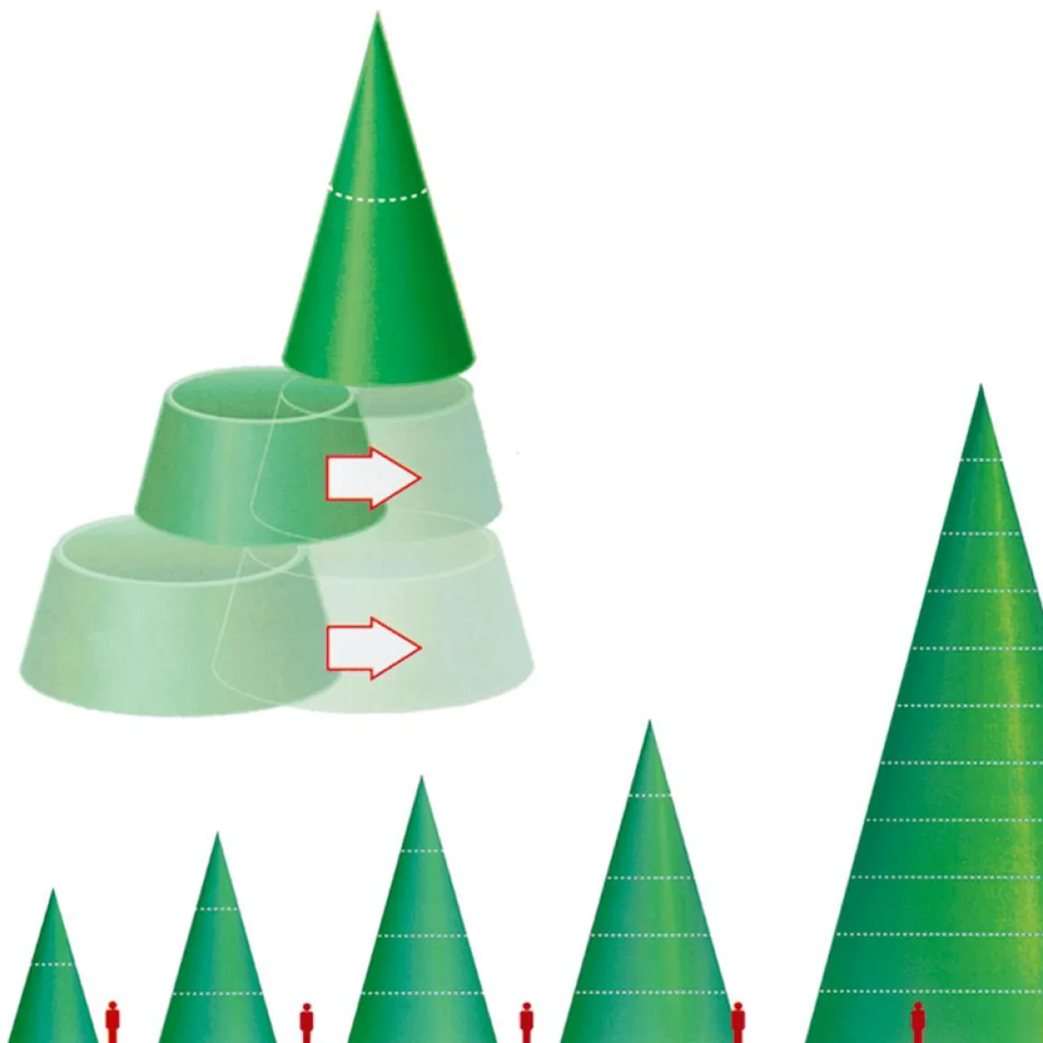 Árbol Gigante Sin Iluminación, Altura: 720 Cm