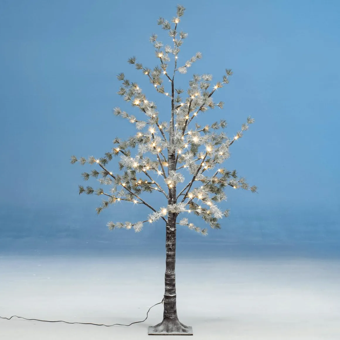 Árbol LED Blanco Cálido Marrón 150 Cm