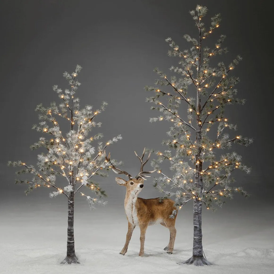 Árbol LED Blanco Cálido Marrón 150 Cm