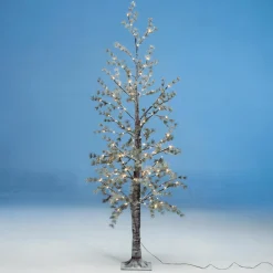 Árbol LED Blanco Cálido Marrón 210 Cm