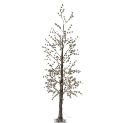 Árbol LED Blanco Cálido Marrón 210 Cm