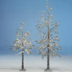 Árbol LED Blanco Cálido Marrón 210 Cm