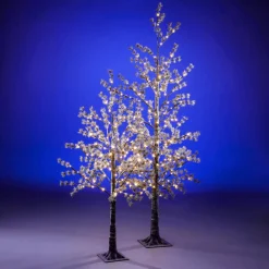 Árbol LED Blanco Cálido Marrón 210 Cm