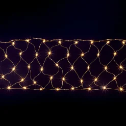 Red De Luces LED, Cable Transparente, LED Cálido, 350 X 30 Cm