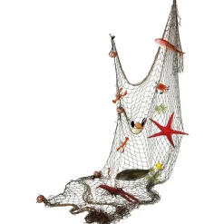 Red De Pesca Marítima Con Animales Marinos