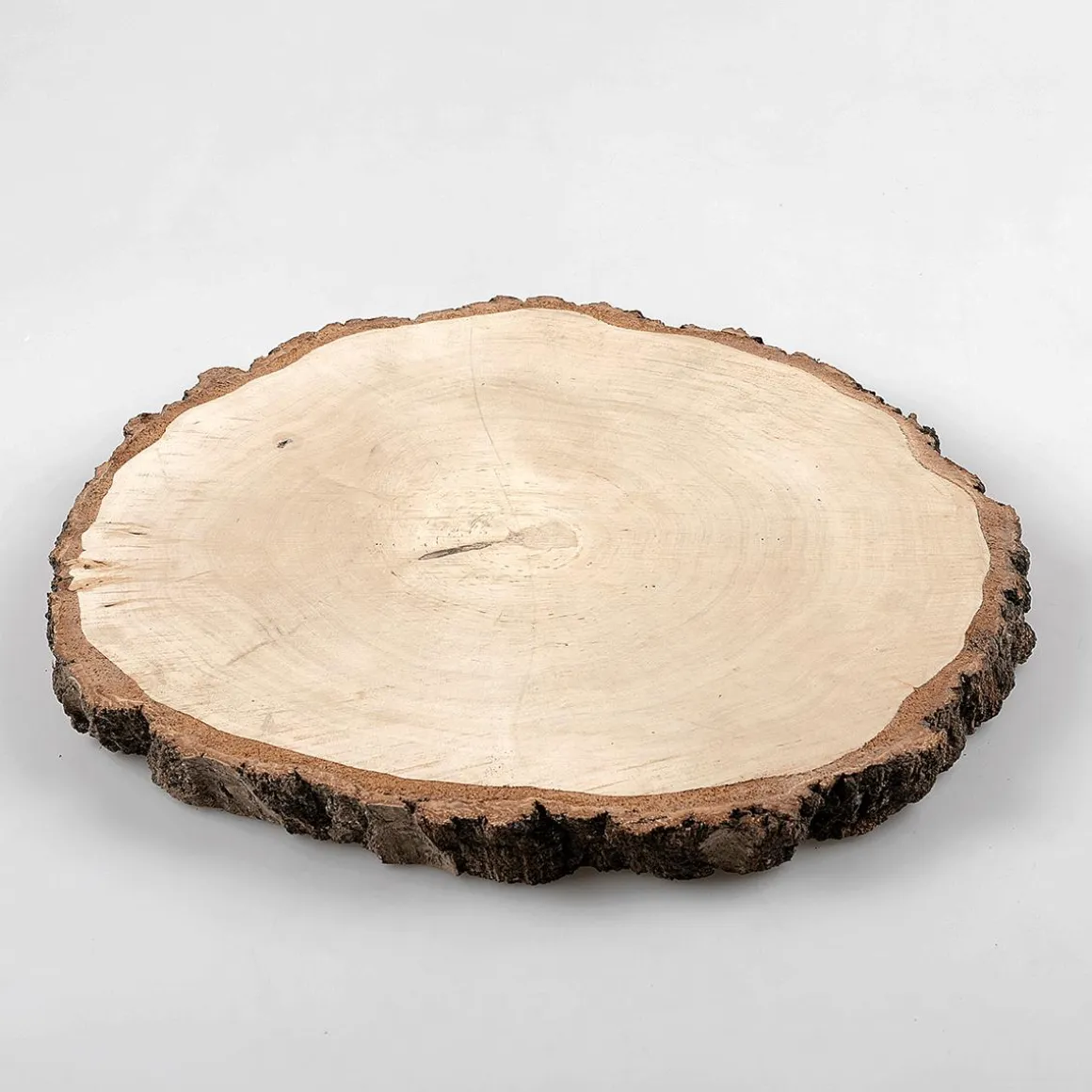 Rodaja Decorativa De Madera De Abedul De Unos 30 Cm De Diámetro
