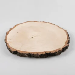 Rodaja Decorativa De Madera De Abedul De Unos 30 Cm De Diámetro