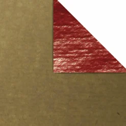 Rollo De Papel De Regalo 70 Cm, 50 M, Rojo Metálico