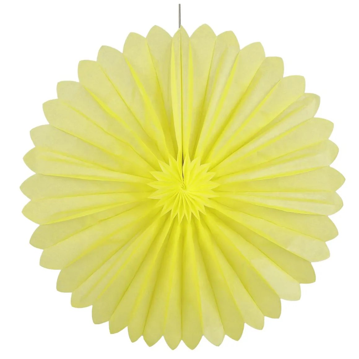Rosetón De Papel Ignífugo 35 Cm Amarillo