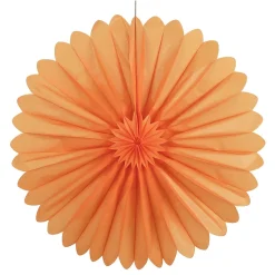 Rosetón De Papel Ignífugo XXL 120 Cm Ø Naranja