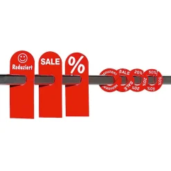 Separador De Tallas Redondo Rojo "20%"
