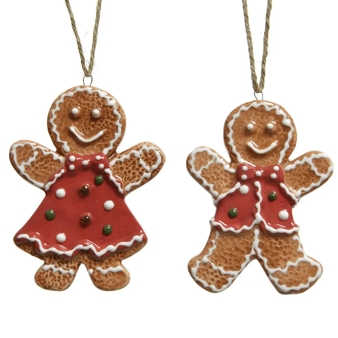 Set De 2 Colgadores De Pan De Jengibre De 9 Cm