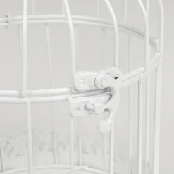 Set De 3 Jaulas Vintage Blancas 41 Cm