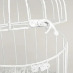 Set De 3 Jaulas Vintage Blancas 41 Cm