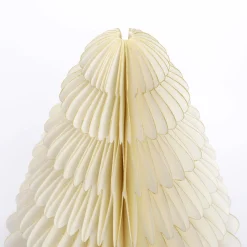 Set De Abetos De Papel Nido De Abeja De Lujo 3 Piezas Blanco