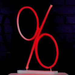 Signo De Porcentaje Neon Flex, Altura 50 Cm