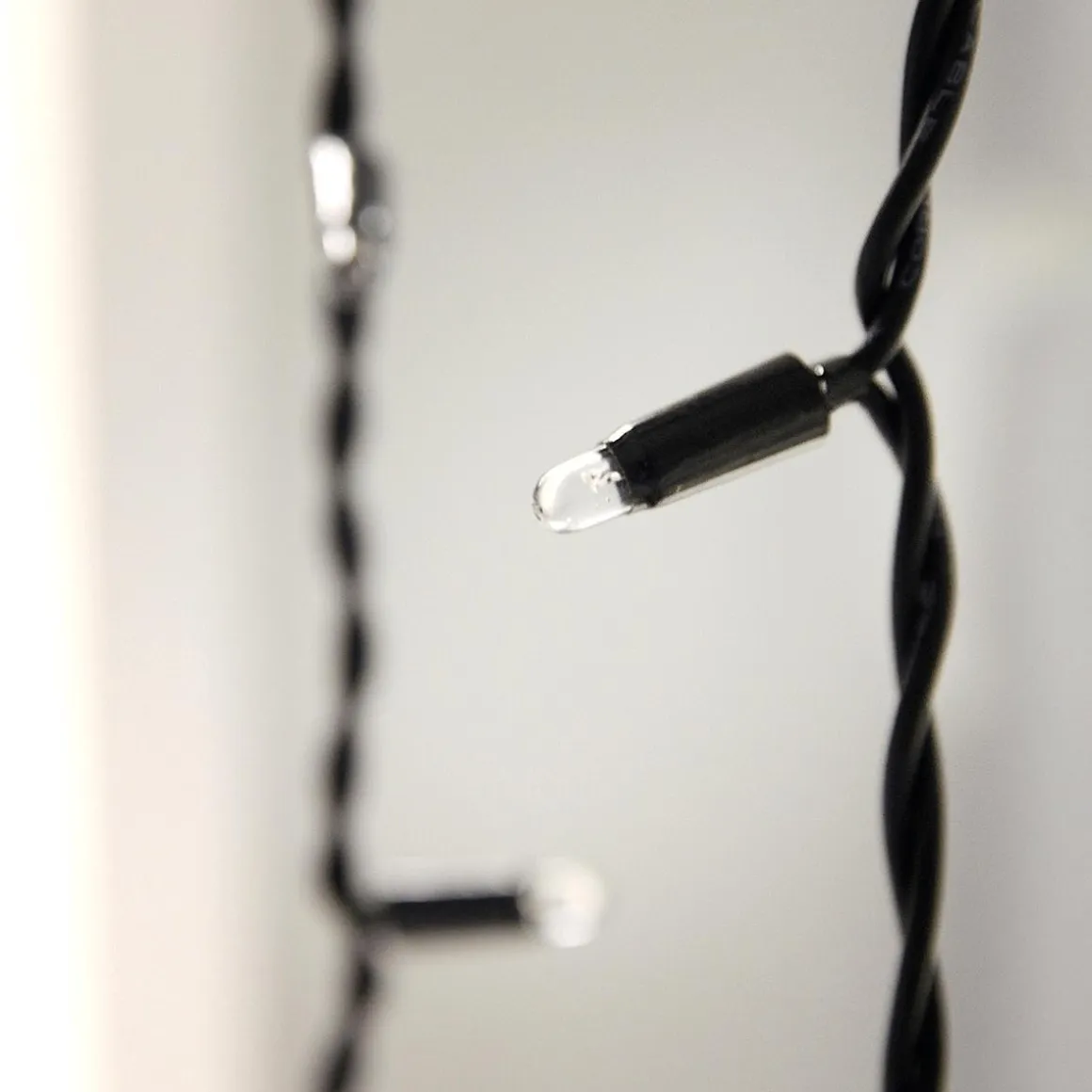 Sistema De Cortina De Luz LED Profesional IP67, 500 Cm Sin Cable De Alimentación, Negro
