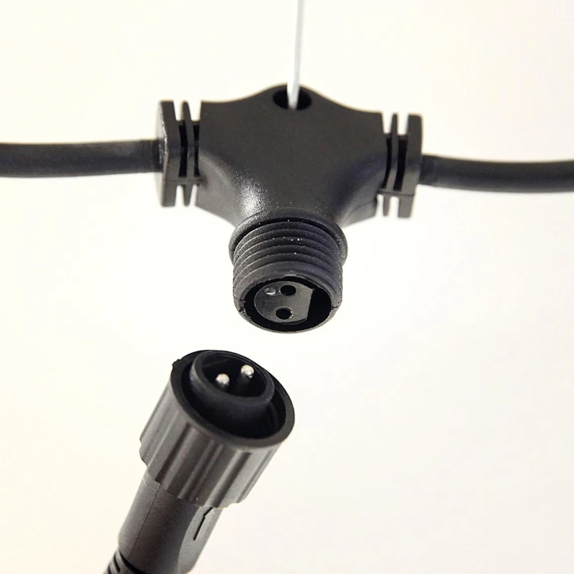 Sistema De Cortina De Luz LED Profesional IP67, 500 Cm Sin Cable De Alimentación, Negro