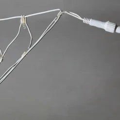 Sistema De Red De Luces Para Exteriores, Luz LED Blanca, Cable Blanco, 250 X 120 Cm