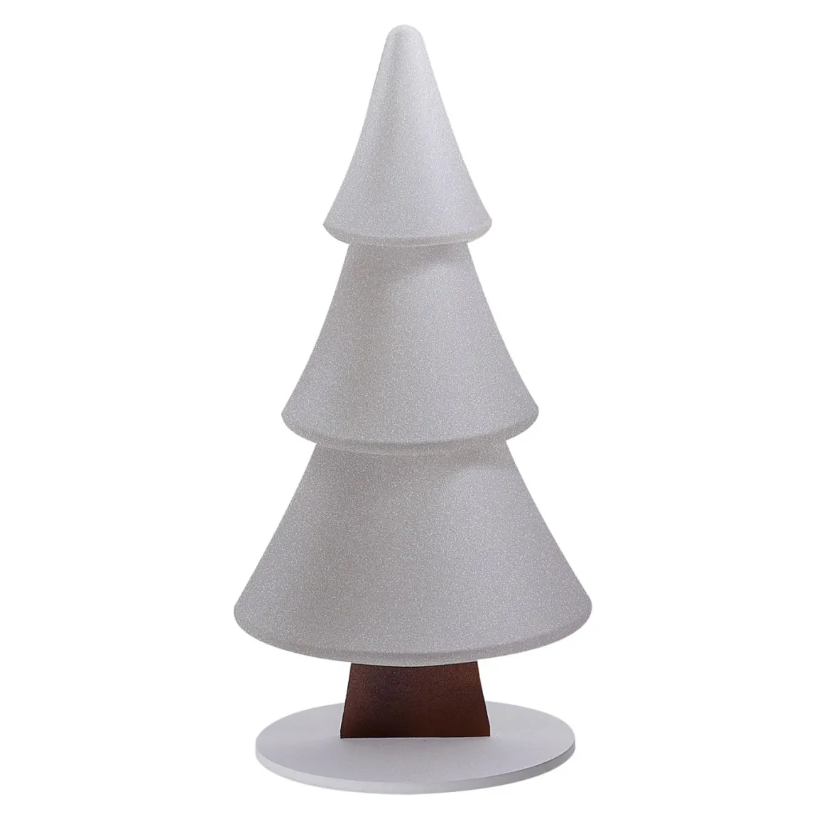 Soporte De Abeto De Nieve Con Purpurina 49 X 99 Cm Plata
