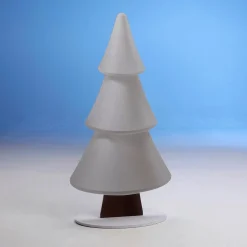 Soporte De Abeto De Nieve Con Purpurina 49 X 99 Cm Plata