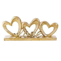 Soporte De Corazón De Madera Con Letras De Amor 35 X 5 X 16 Cm