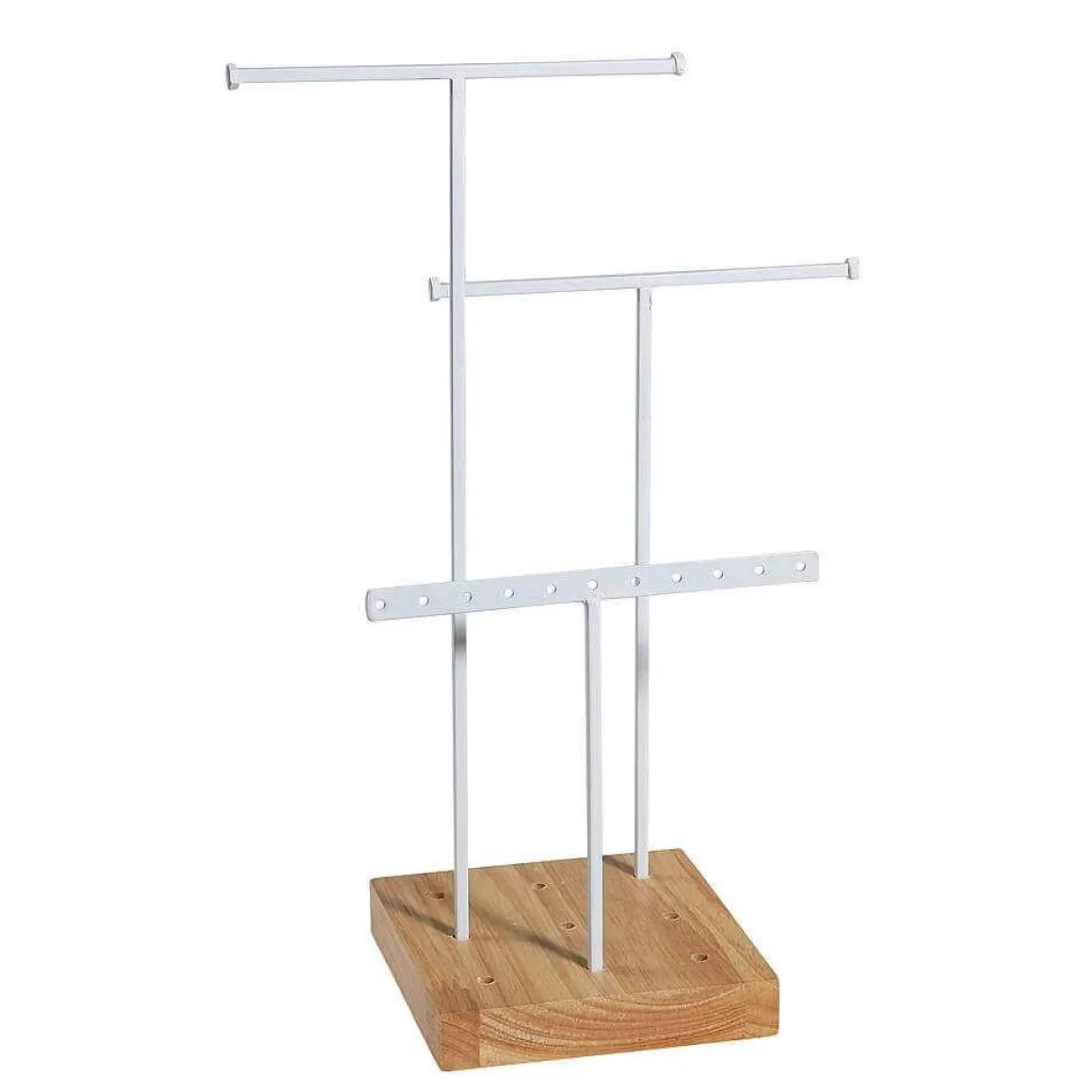 Soporte De Joyería, Expositor En Forma De T 3 Piezas, Altura 28 Cm