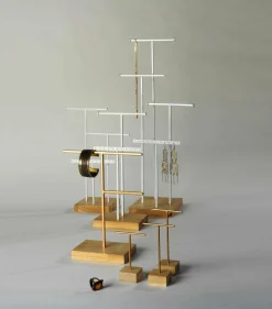 Soporte De Joyería, Expositor En Forma De T 3 Piezas, Altura 28 Cm