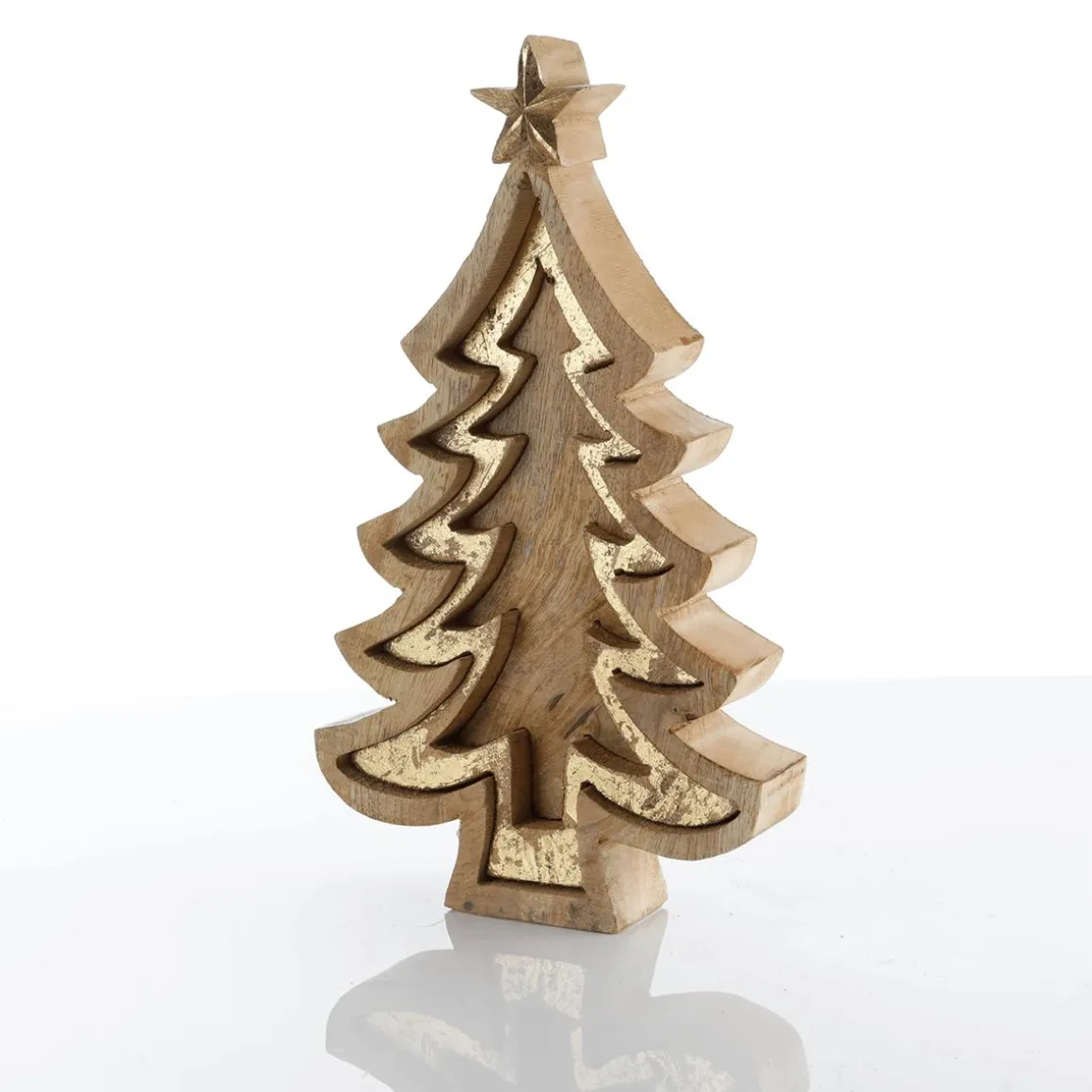Soporte De Madera "Abeto" De 26 Cm De Altura