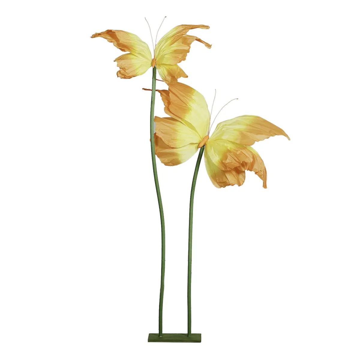 Soporte Decorativo Para Mariposas De Papel 150 Cm, Amarillo