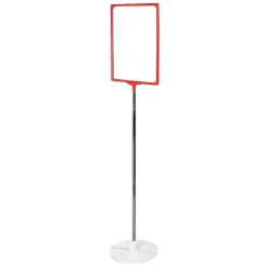 Soporte Para Carteles De Suelo DIN A3, Marco Rojo