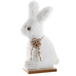 Soporte Para Conejo De Peluche Deco, Blanco, 21 Cm De Altura