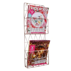 Soporte Para Folletos Oro 71 X 27 Cm