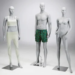 Sport Mannequin Lady Athlete - Pierna Izquierda Abierta Y Ambos Brazos Doblados