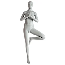 Sport Mannequin Lady Yoga Postura Del Arbol - Pierna Izquierda Levantada