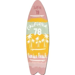 Tabla De Surf De Madera Deco Multicolor 130 Cm