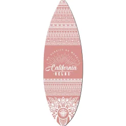 Tabla De Surf De Madera Rosa Boho 160 Cm