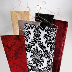 Tafetán Con Flocado De Terciopelo, Anchura: 145 Cm, Color Negro