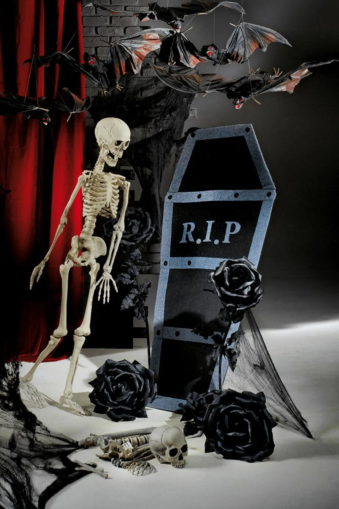 Tapa De Ataúd De Halloween, Longitud 160 Cm