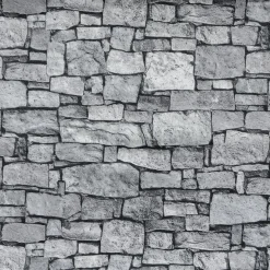 Tejido Decorativo "Muro De Piedras", Anchura: 140 Cm